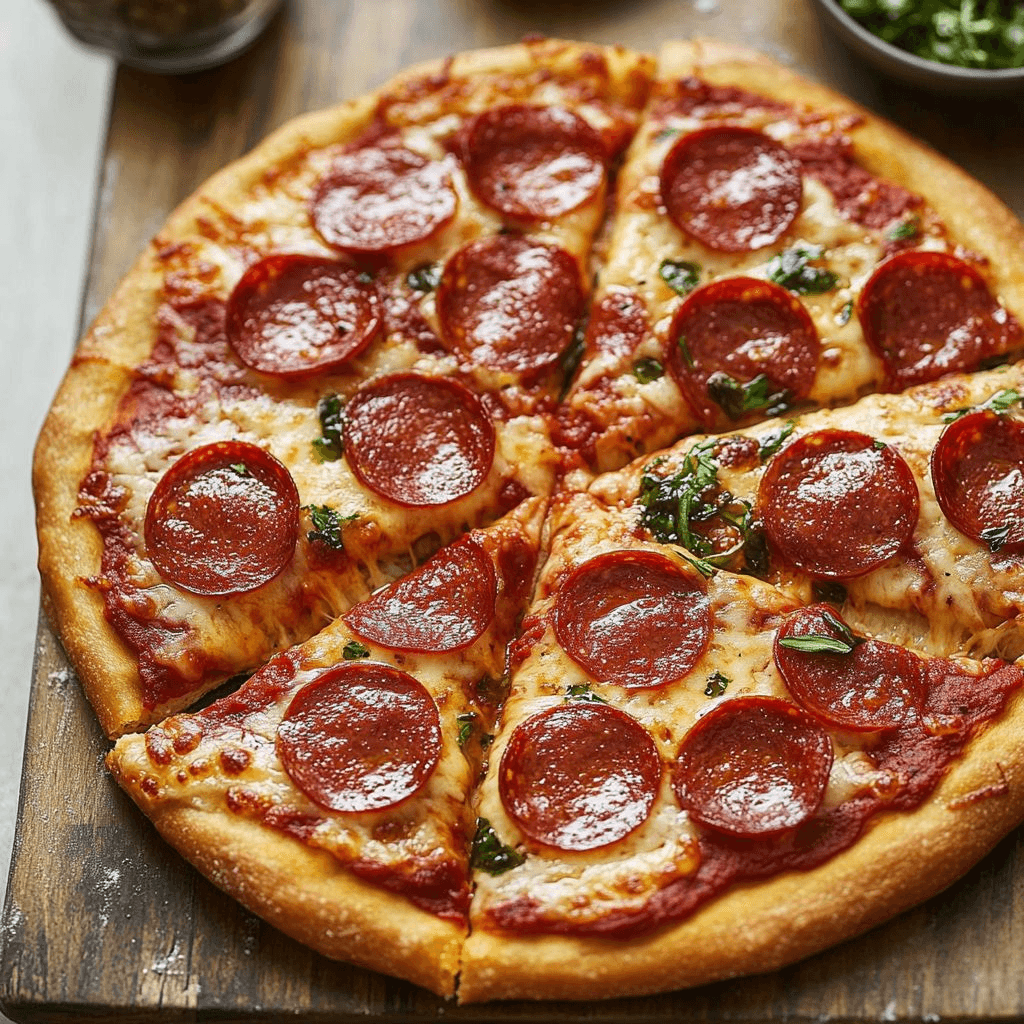 Pepperoni — Classic pepperoni and cheese.