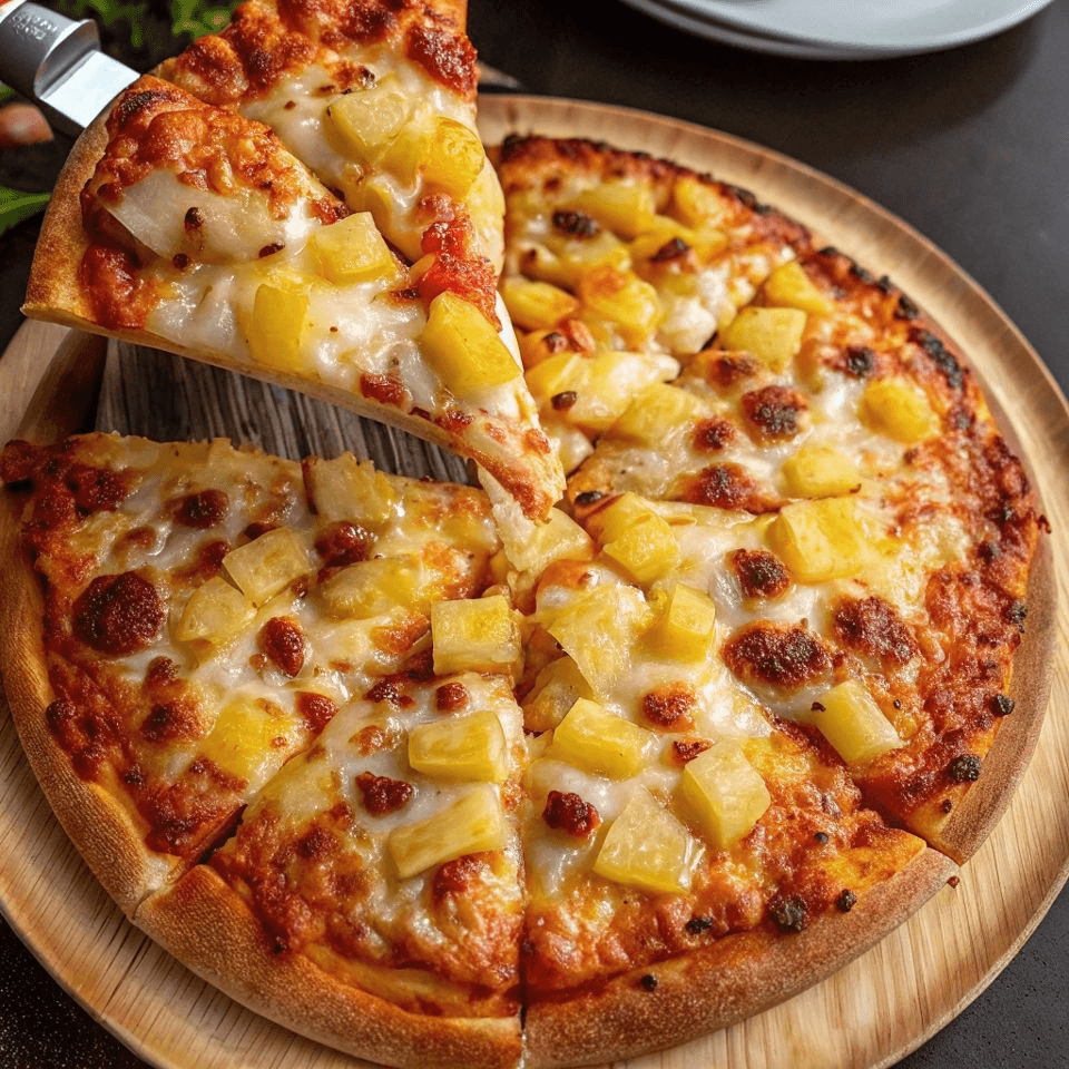 Hawaiian — Ham and pineapple.
